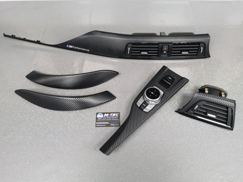 BMW F33 CONVERTIBLE INTERIOR TRIM SET - 3D CARBON / BLACK ACCENT