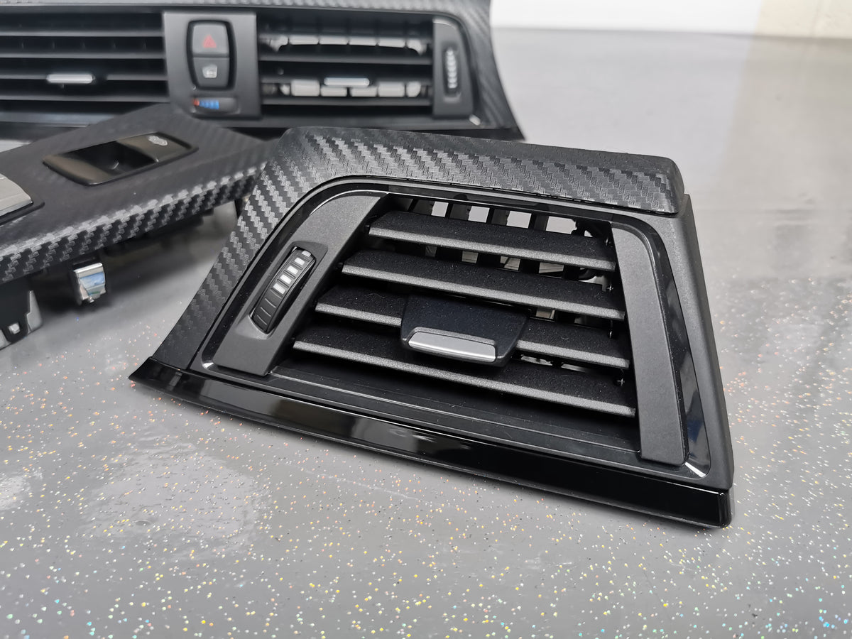 BMW F33 CONVERTIBLE INTERIOR TRIM SET - 3D CARBON / BLACK ACCENT