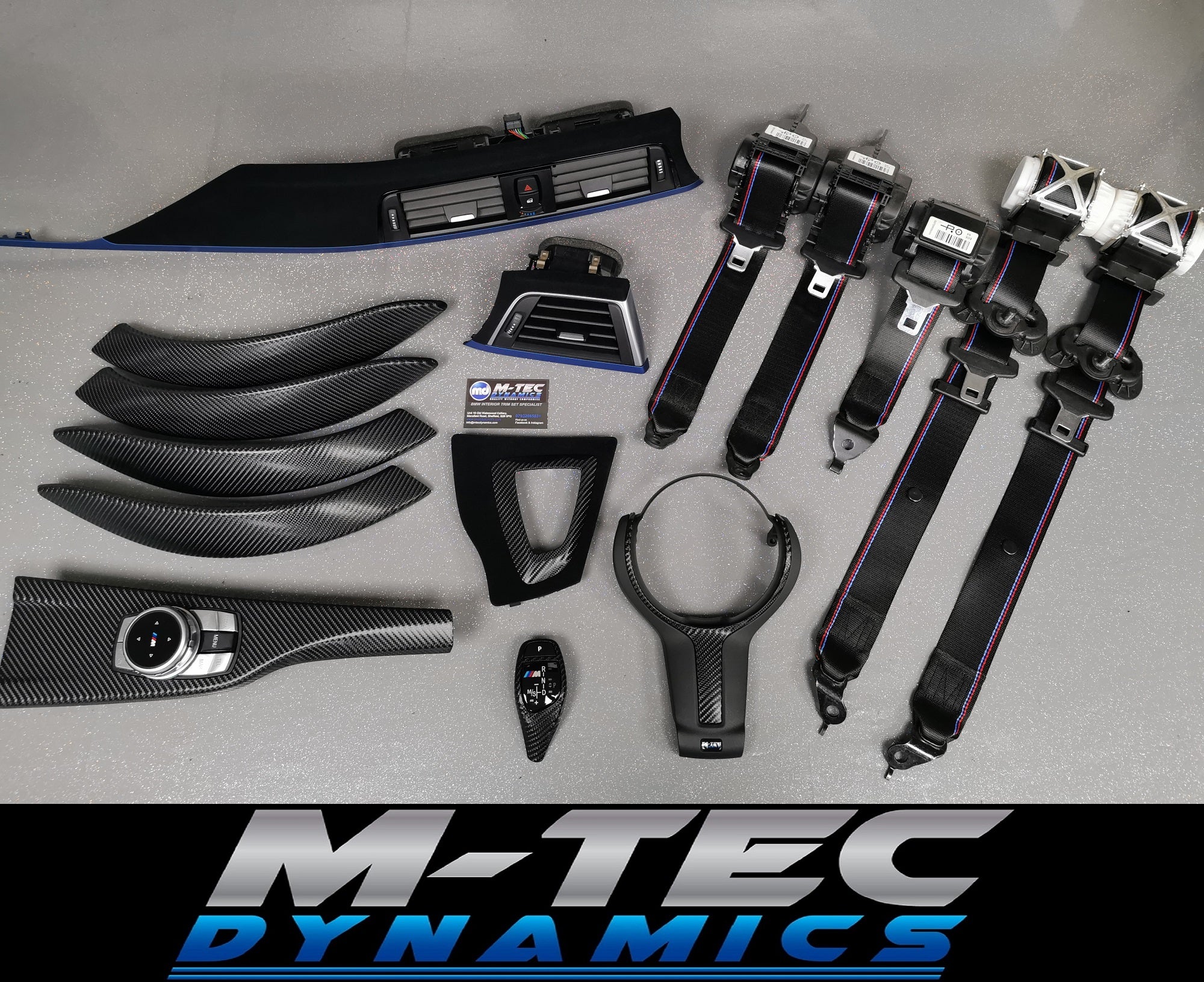 BMW F30 F31 F32 CUSTOM INTERIOR TRIM SET & SEAT BELT PACKAGE (COMPETITION)