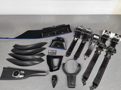 BMW F30 F31 F32 CUSTOM INTERIOR TRIM SET & SEAT BELT PACKAGE (COMPETITION)