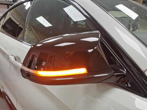 BMW DYNAMIC SEQUENTIAL LED MIRROR INDICATORS - SUPPLY & FITTING SERVICE - 1/2/3/4/5/6 SERIES F2X F3X F1X