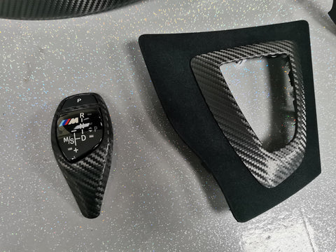 BMW F30/F32/F33/F36/F80/F82 - COMPLETE PERFORMANCE STYLE / DEEP TEXTURED GLOSSY CARBON INTERIOR TRIM SET (MTD-TEX)