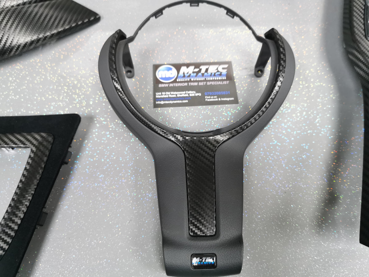 WRAPPING SERVICE - BMW F3X INTERIOR TRIM SET - PERFORMANCE STYLE / TEXTURED CARBON (F30 F31 F32 F33 F36)