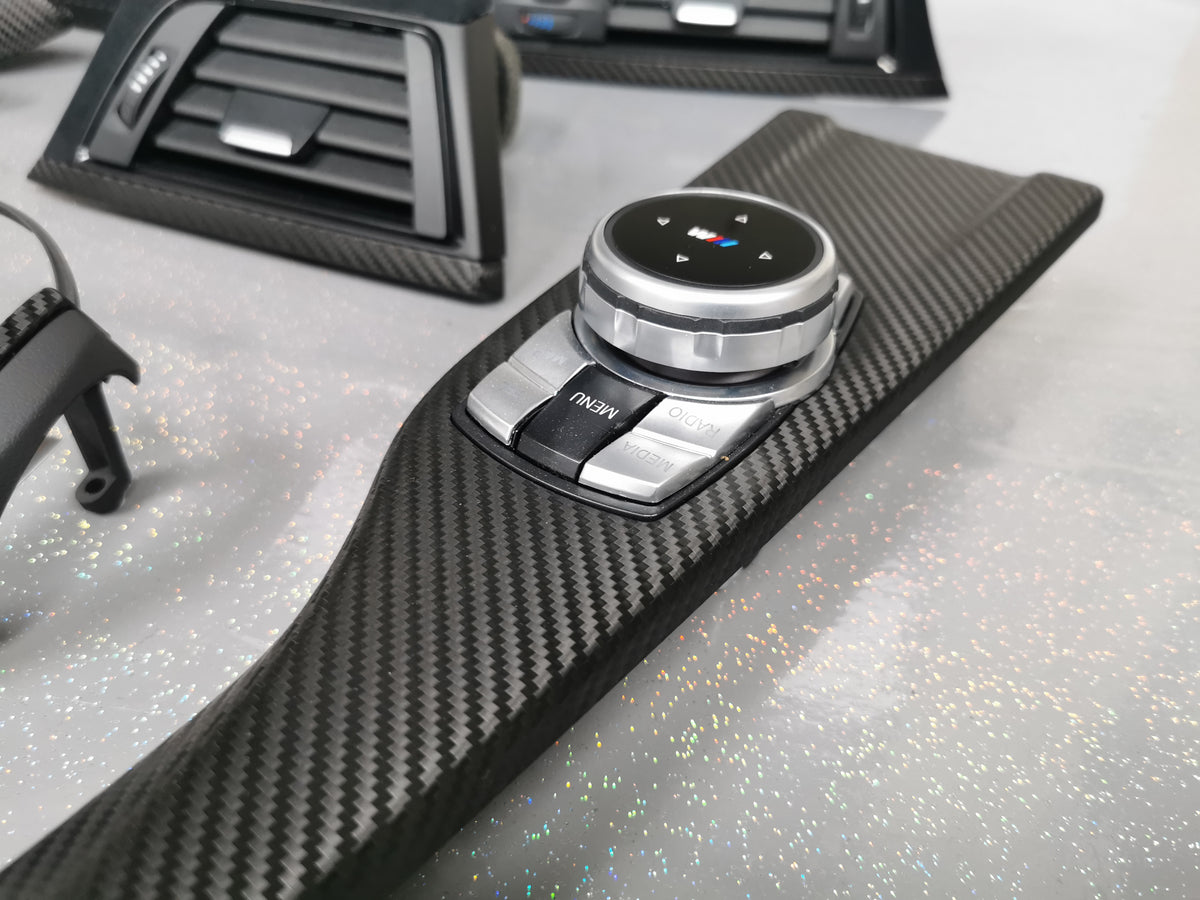 WRAPPING SERVICE - BMW F3X INTERIOR TRIM SET - PERFORMANCE STYLE / TEXTURED CARBON (F30 F31 F32 F33 F36)