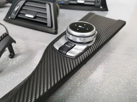 WRAPPING SERVICE - BMW F3X INTERIOR TRIM SET - PERFORMANCE STYLE / DEEP TEXTURED GLOSSY CARBON (MTD-TEX) F30 F31 F32 F33 F36