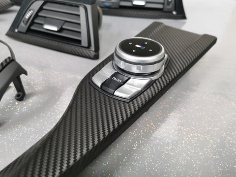 WRAPPING SERVICE - BMW F3X INTERIOR TRIM SET - PERFORMANCE STYLE / DEEP TEXTURED GLOSSY CARBON (MTD-TEX) F30 F31 F32 F33 F36