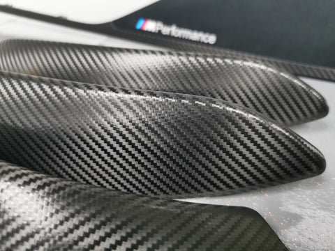 WRAPPING SERVICE - BMW F3X INTERIOR TRIM SET - PERFORMANCE STYLE / DEEP TEXTURED GLOSSY CARBON (MTD-TEX) F30 F31 F32 F33 F36