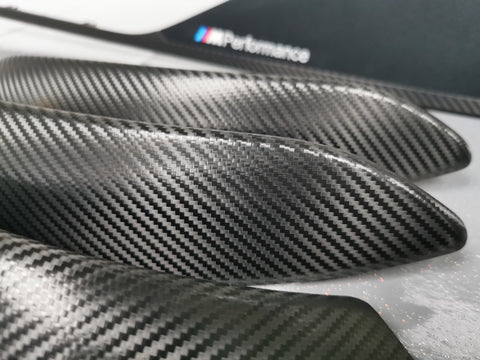 WRAPPING SERVICE - BMW F3X INTERIOR TRIM SET - PERFORMANCE STYLE / DEEP TEXTURED GLOSSY CARBON (MTD-TEX) F30 F31 F32 F33 F36