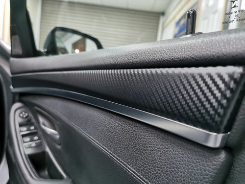 BMW F10 F11 MANUAL INTERIOR TRIM SET -  3D BLACK CARBON