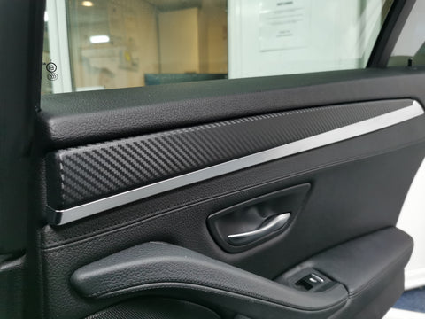 BMW F10 F11 MANUAL INTERIOR TRIM SET -  3D BLACK CARBON