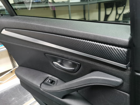 BMW F10 F11 MANUAL INTERIOR TRIM SET -  3D BLACK CARBON