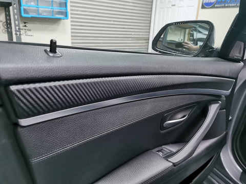 BMW F10 F11 MANUAL INTERIOR TRIM SET -  3D BLACK CARBON