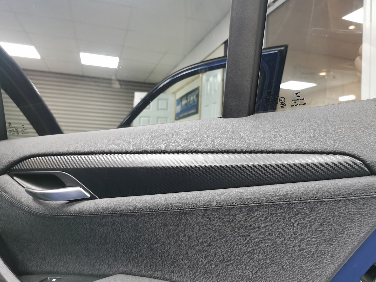 BMW E84 X1 INTERIOR TRIM SET WRAPPING SERVICE - 3D CARBON