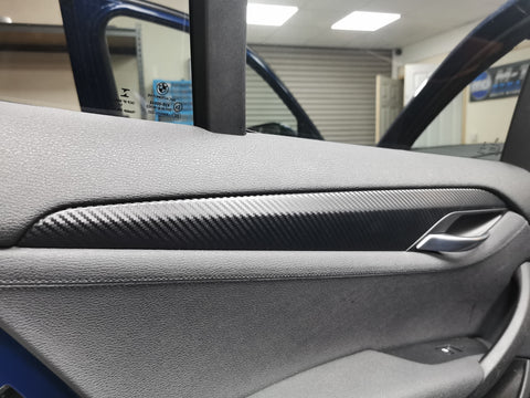 BMW E84 X1 INTERIOR TRIM SET WRAPPING SERVICE - 3D CARBON