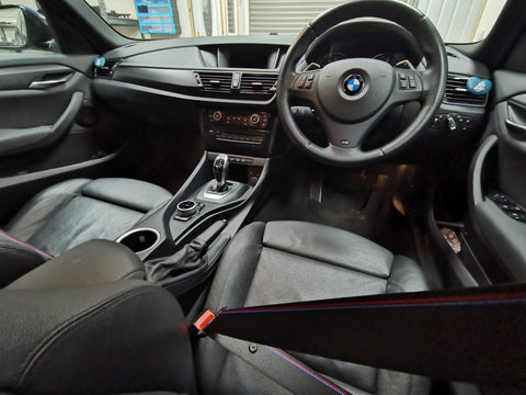 BMW E84 X1 INTERIOR TRIM SET WRAPPING SERVICE & FRONT SEAT BELT PACKAGE