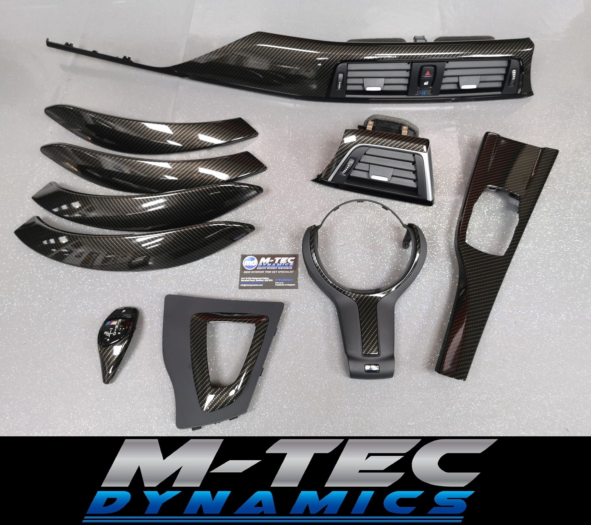 WRAPPING SERVICE - BMW F3X INTERIOR TRIM SET - HIGH GLOSS CARBON (MTD-HG) - F30 F31 F32 F33 F36