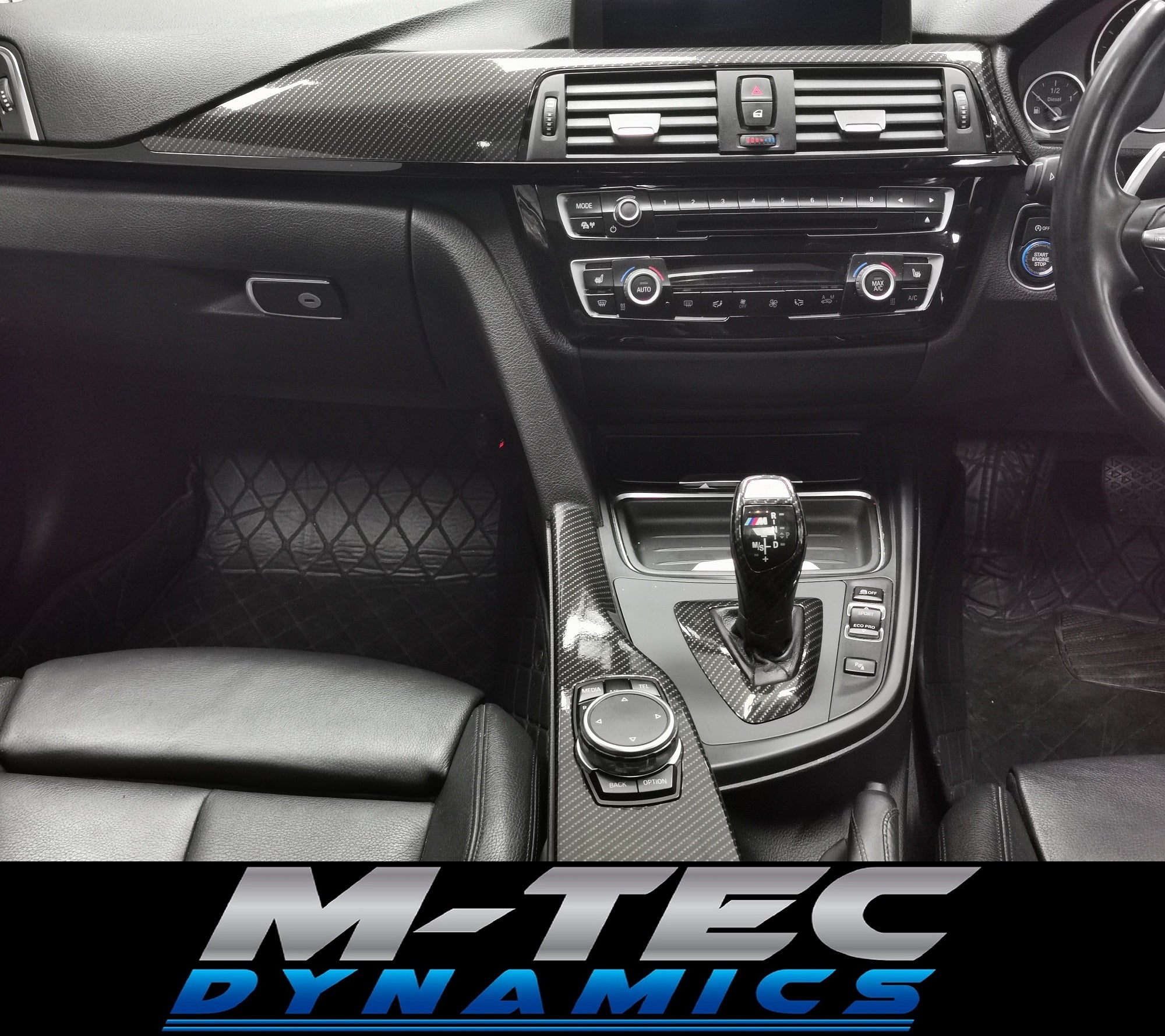 WRAPPING SERVICE - BMW F3X INTERIOR TRIM SET - HIGH GLOSS CARBON (MTD-HG) - F30 F31 F32 F33 F36