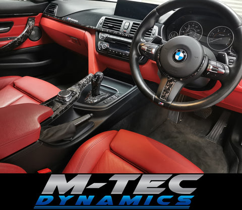 WRAPPING SERVICE - BMW F3X INTERIOR TRIM SET 3M FORGED CARBON / ALCANTARA (CUSTOM) F30 F31 F32 F33 F36