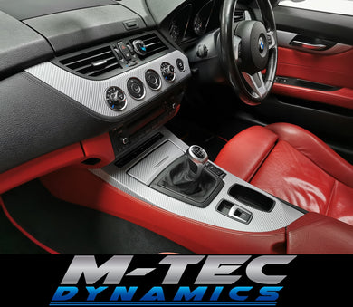 BMW Z4 E89 INTERIOR WRAPPING SERVICE - SILVER 4D CARBON