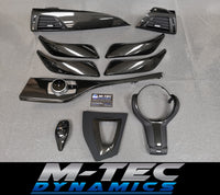 WRAPPING SERVICE - BMW F2X INTERIOR TRIM SET - HIGH GLOSS CARBON - F20 F21 F22 F23