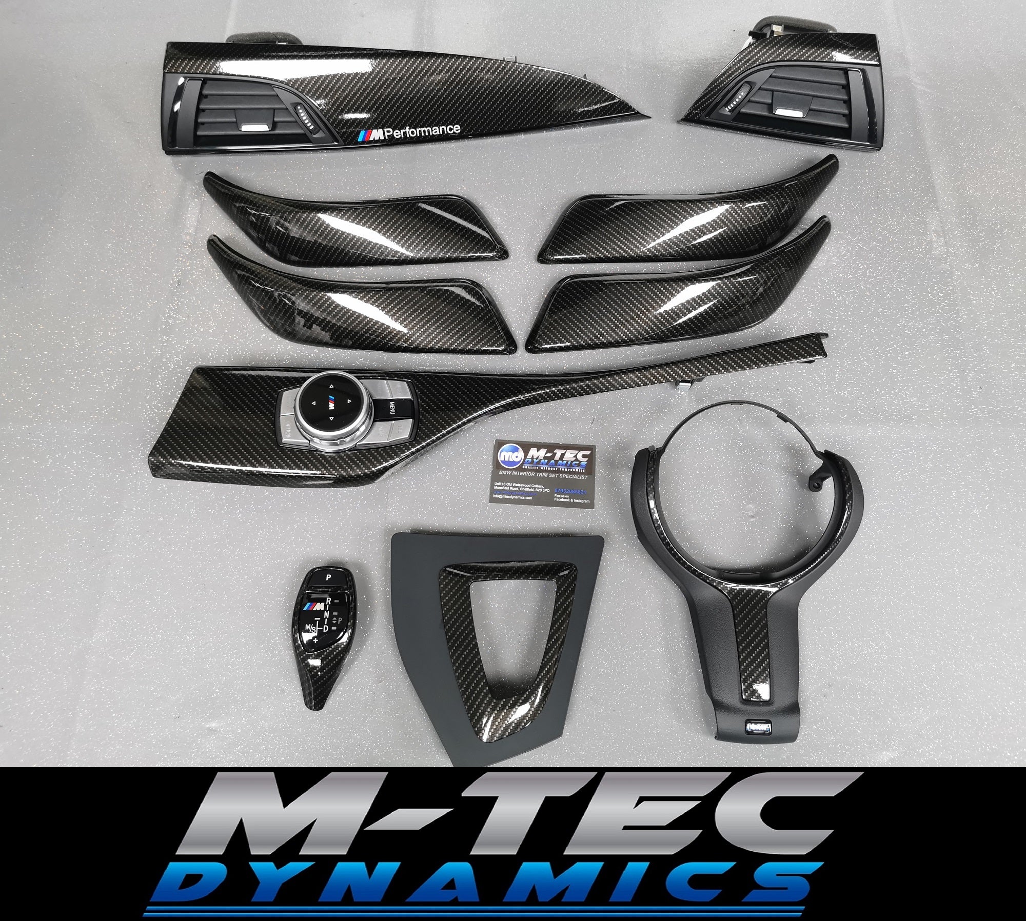 WRAPPING SERVICE - BMW F2X INTERIOR TRIM SET - HIGH GLOSS CARBON (MTD-HG) - F20 F21 F22 F23