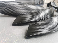 BMW F30 F31 F36 INTERIOR TRIM SET - TEXTURED GLOSSY CARBON / BLUE ACCENT
