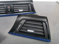 BMW F32 COUPE INTERIOR TRIM SET - TEXTURED CARBON / BLUE ACCENT