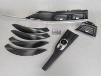 BMW F30 F31 F36 INTERIOR TRIM SET - TEXTURED CARBON / SILVER ACCENT