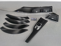 BMW F30 F31 F36 INTERIOR TRIM SET - TEXTURED CARBON / SILVER ACCENT