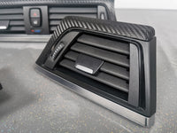 BMW F30 F31 F36 INTERIOR TRIM SET - TEXTURED CARBON / SILVER ACCENT