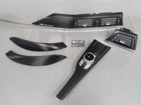 BMW F32 COUPE INTERIOR TRIM SET - TEXTURED CARBON / SILVER ACCENT