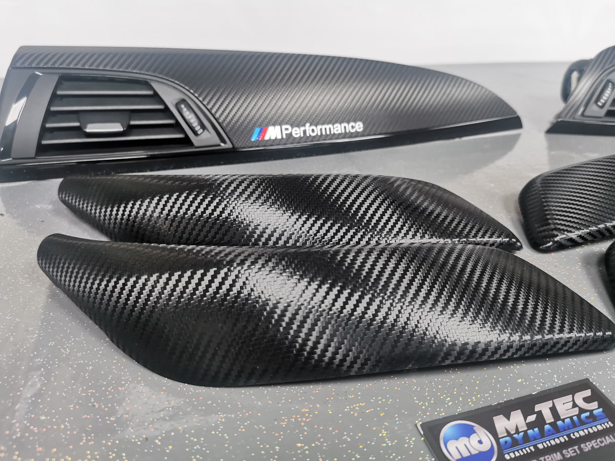 BMW F20 INTERIOR TRIM SET - TEXTURED CARBON / GLOSS BLACK ACCENT