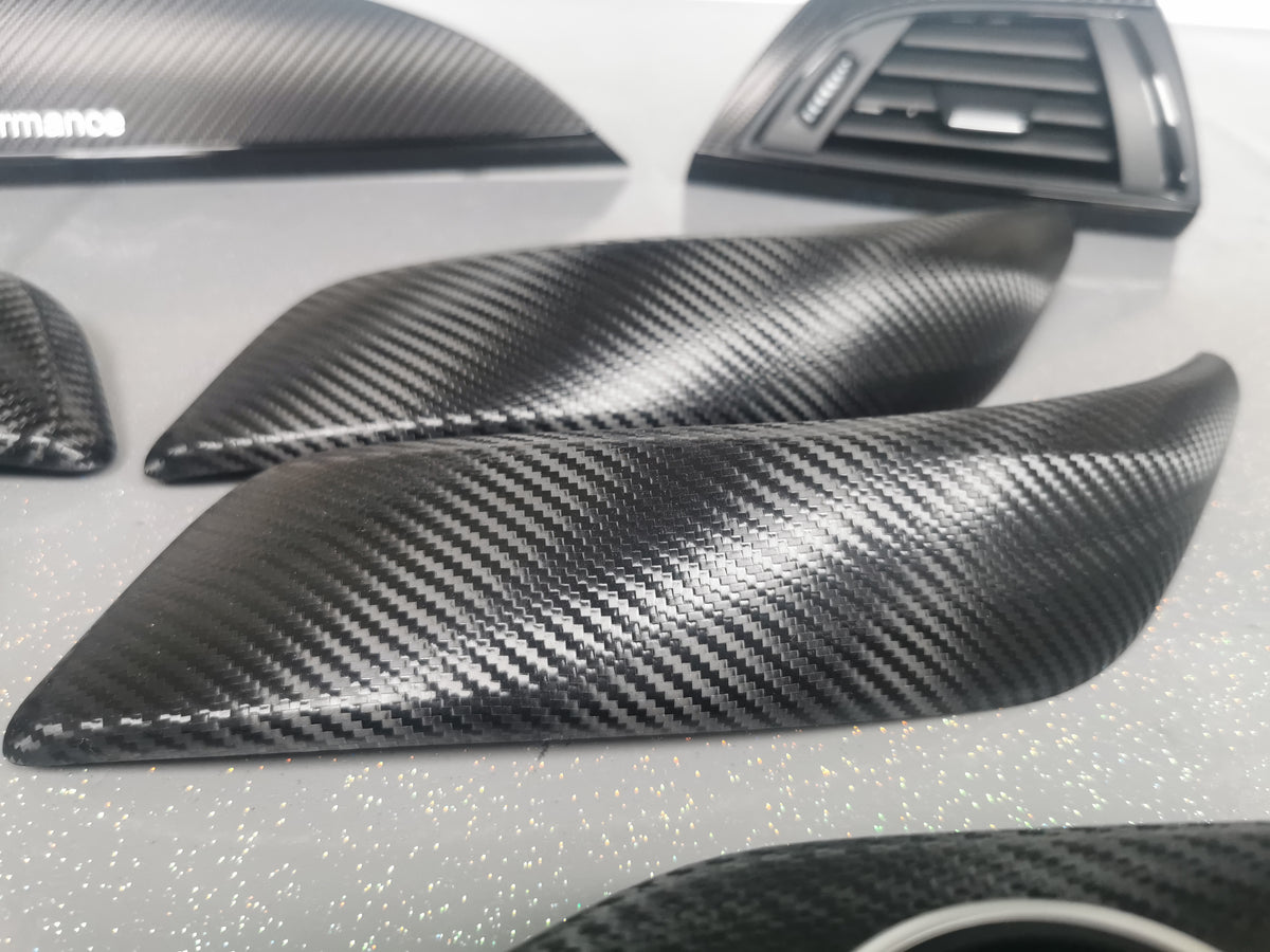 BMW F20 INTERIOR TRIM SET - TEXTURED CARBON / GLOSS BLACK ACCENT