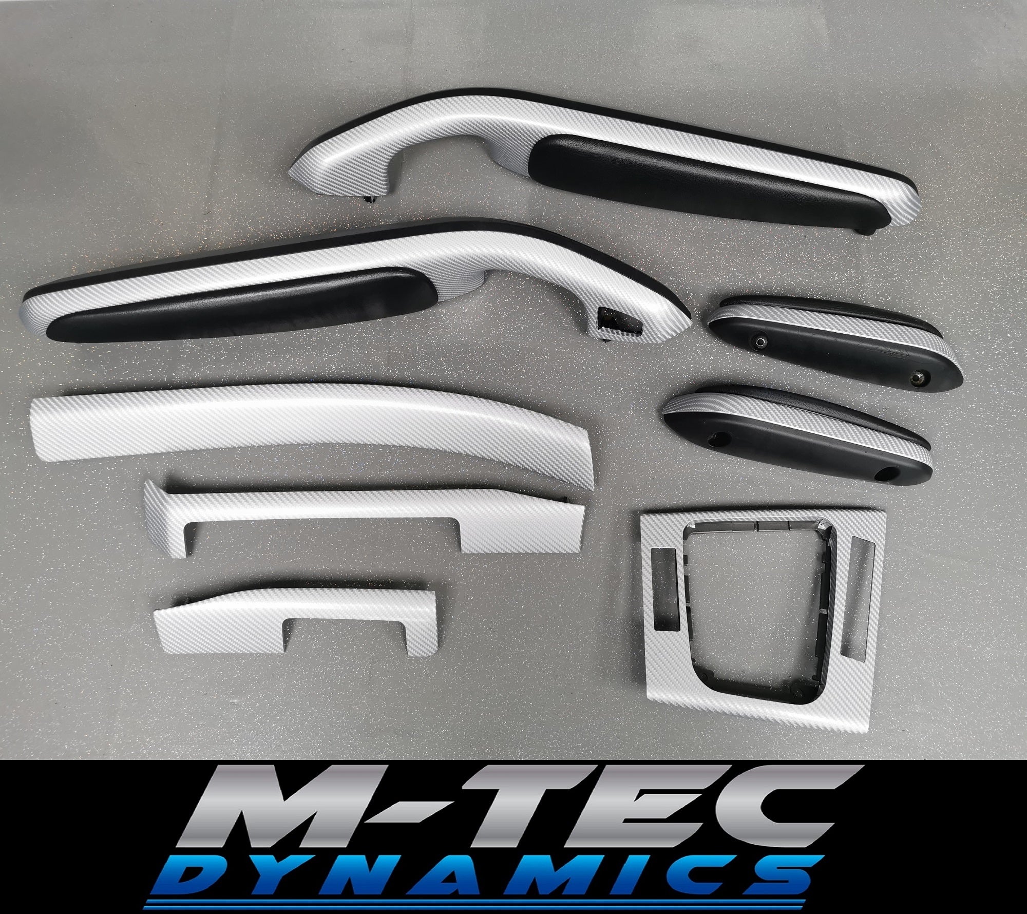 BMW E46 CONVERTIBLE 4D SILVER CARBON INTERIOR TRIM SET