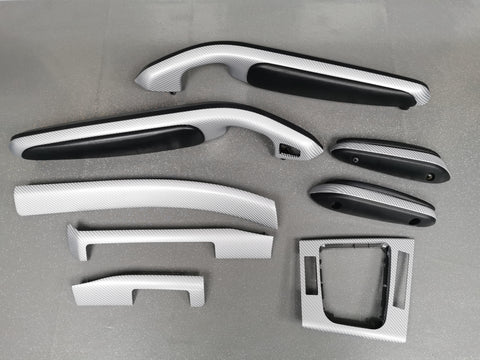 BMW E46 CONVERTIBLE 4D SILVER CARBON INTERIOR TRIM SET