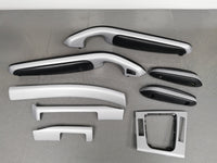 BMW E46 CONVERTIBLE INTERIOR TRIM SET - 4D SILVER CARBON
