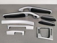BMW E46 CONVERTIBLE INTERIOR TRIM SET - 4D SILVER CARBON