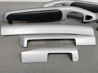 BMW E46 CONVERTIBLE INTERIOR TRIM SET - 4D SILVER CARBON