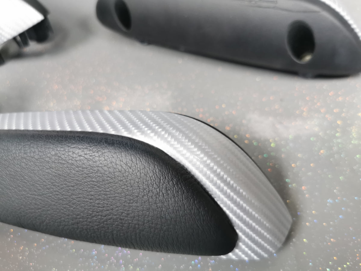 BMW E46 CONVERTIBLE INTERIOR TRIM SET - 4D SILVER CARBON
