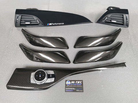 BMW F20 INTERIOR TRIM SET - PERFORMANCE STYLE / HIGH GLOSS CARBON / ALCANTARA (MTD-HG)