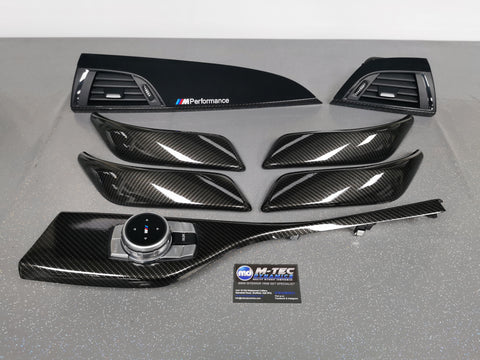 BMW F20 INTERIOR TRIM SET - PERFORMANCE STYLE / HIGH GLOSS CARBON / ALCANTARA (MTD-HG)