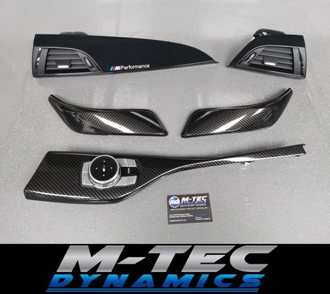 BMW F21 F22 INTERIOR TRIM SET - PERFORMANCE STYLE / HIGH GLOSS CARBON / ALCANTARA (MTD-HG)