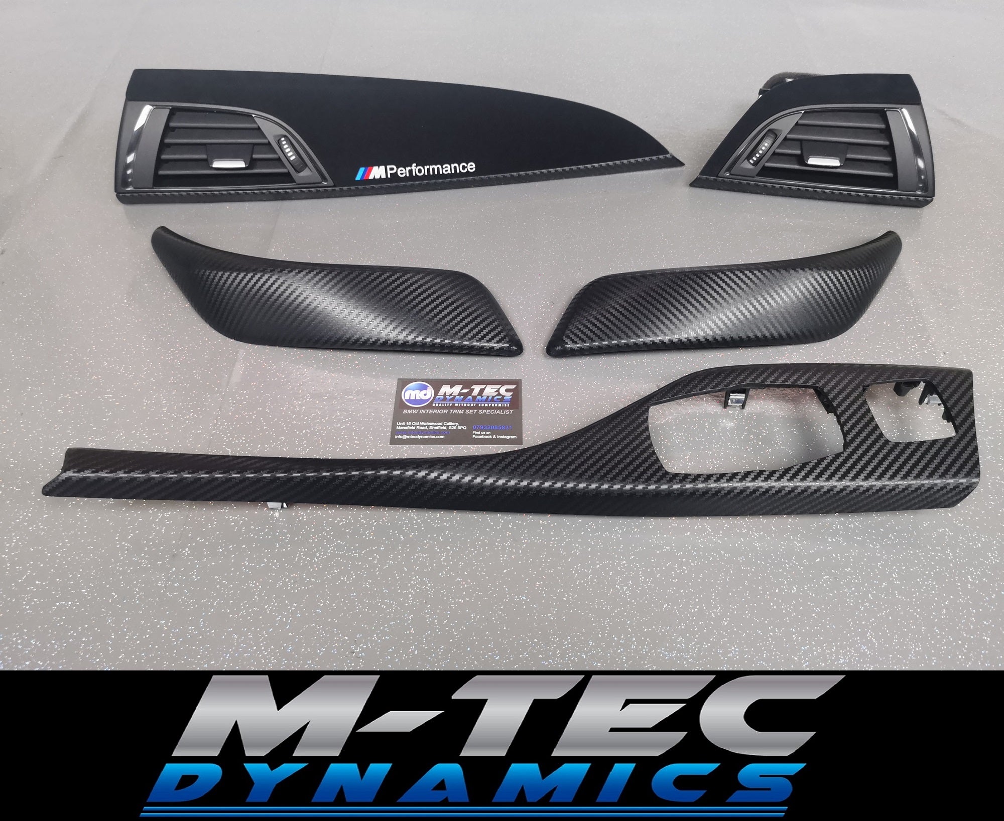 BMW F23 CONVERTIBLE PERFORMANCE STYLE INTERIOR TRIM SET - 3D CARBON