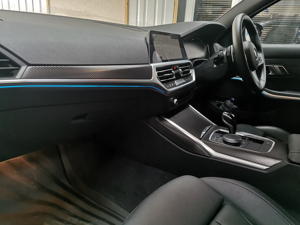 BMW G22 / G26 GC INTERIOR TRIM SET - TEXTURED BLACK CARBON (MTD-TEX)