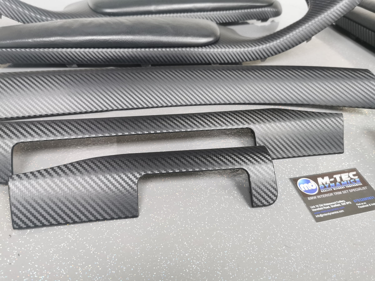 BMW E46 COUPE INTERIOR TRIM SET - 3D BLACK CARBON