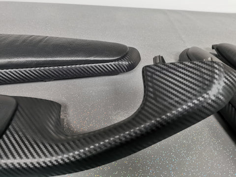 BMW E46 COUPE M3 3D BLACK CARBON INTERIOR TRIM SET