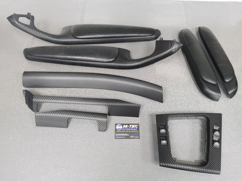 BMW E46 COUPE M3 3D BLACK CARBON INTERIOR TRIM SET