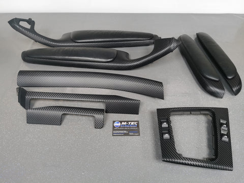 BMW E46 COUPE M3 3D BLACK CARBON INTERIOR TRIM SET