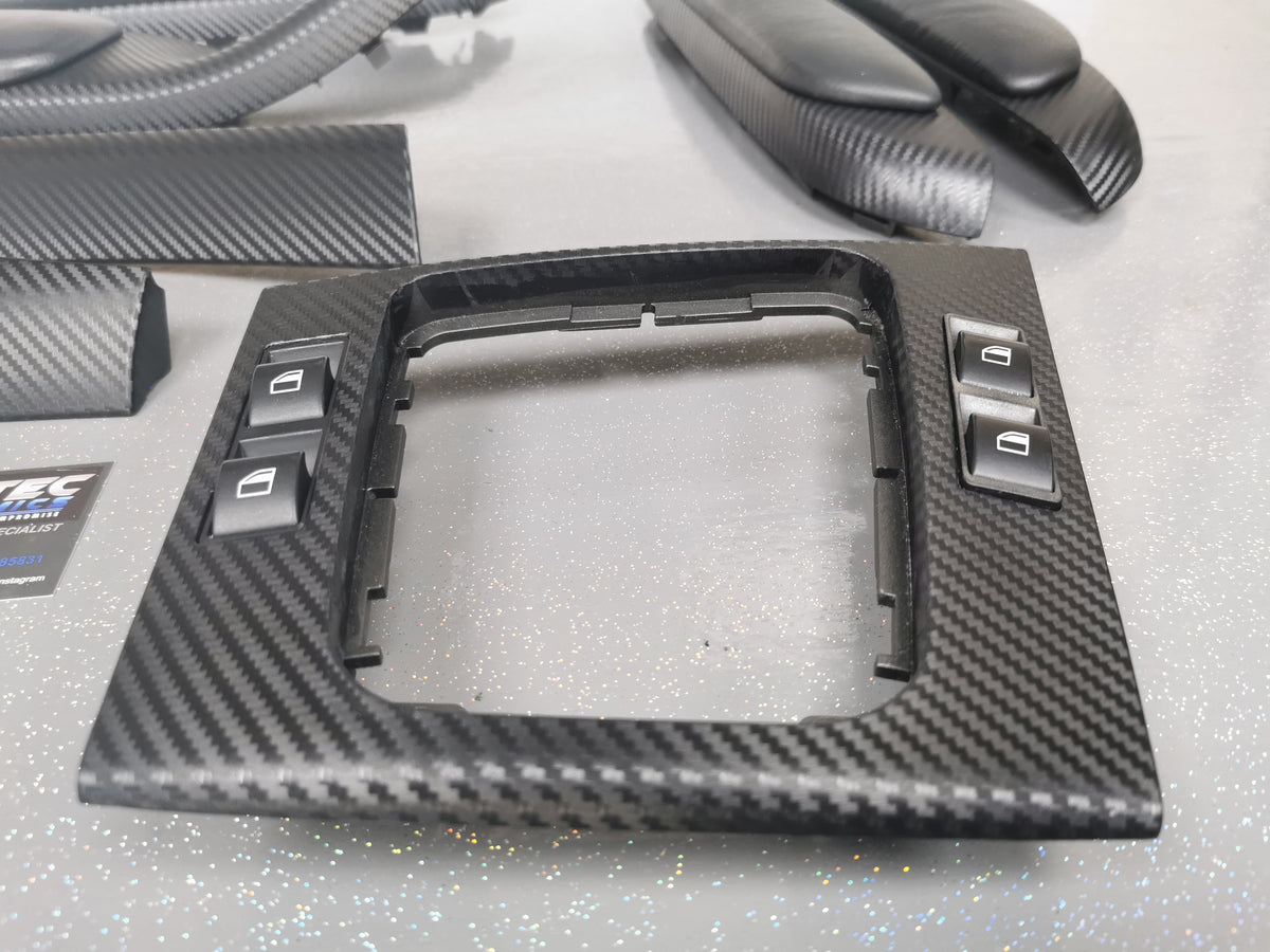 BMW E46 COUPE INTERIOR TRIM SET - 3D BLACK CARBON