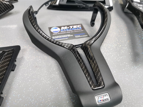 WRAPPING SERVICE - BMW M3 / M4 INTERIOR TRIM SET - HIGH GLOSS CARBON (MTD-HG) - F80 F82